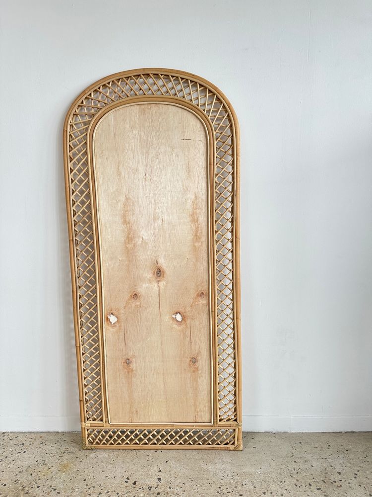 Miroirs - Miroir de pied en rotin à croisillons H:1m80 - OFFICE OBJETS