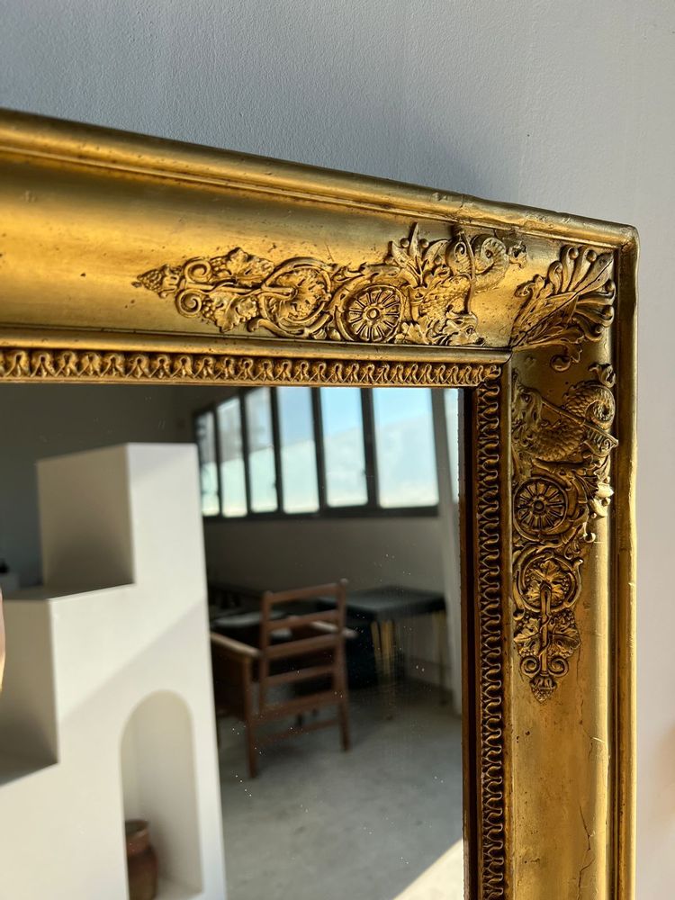 Mirrors - Rectangular gilded mirror 19th century H: 150cm - OFFICE OBJETS
