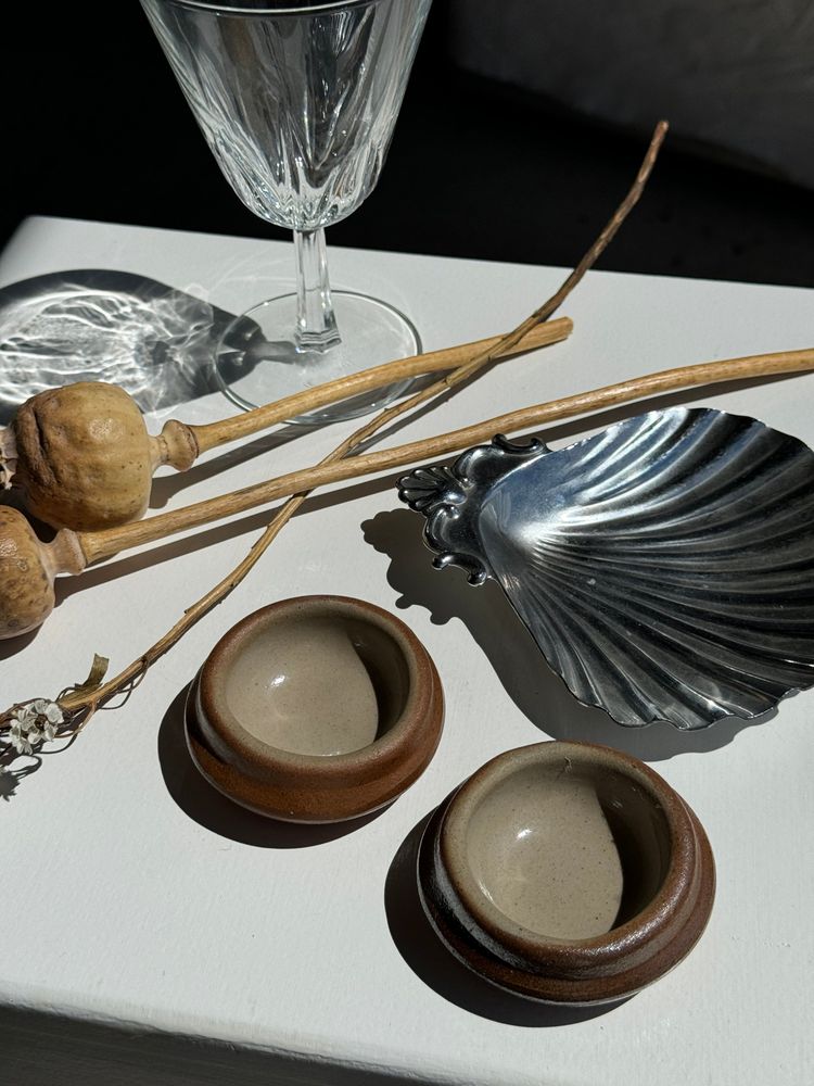 Couverts & ustensiles de cuisine - Paire de salerons en grès - OFFICE OBJETS