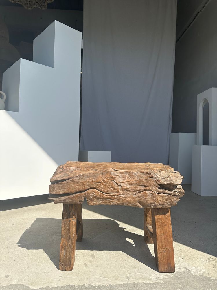Benches - Small bench or side table in solid Asian teak - OFFICE OBJETS