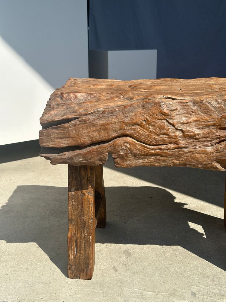 Benches - Small bench or side table in solid Asian teak - OFFICE OBJETS