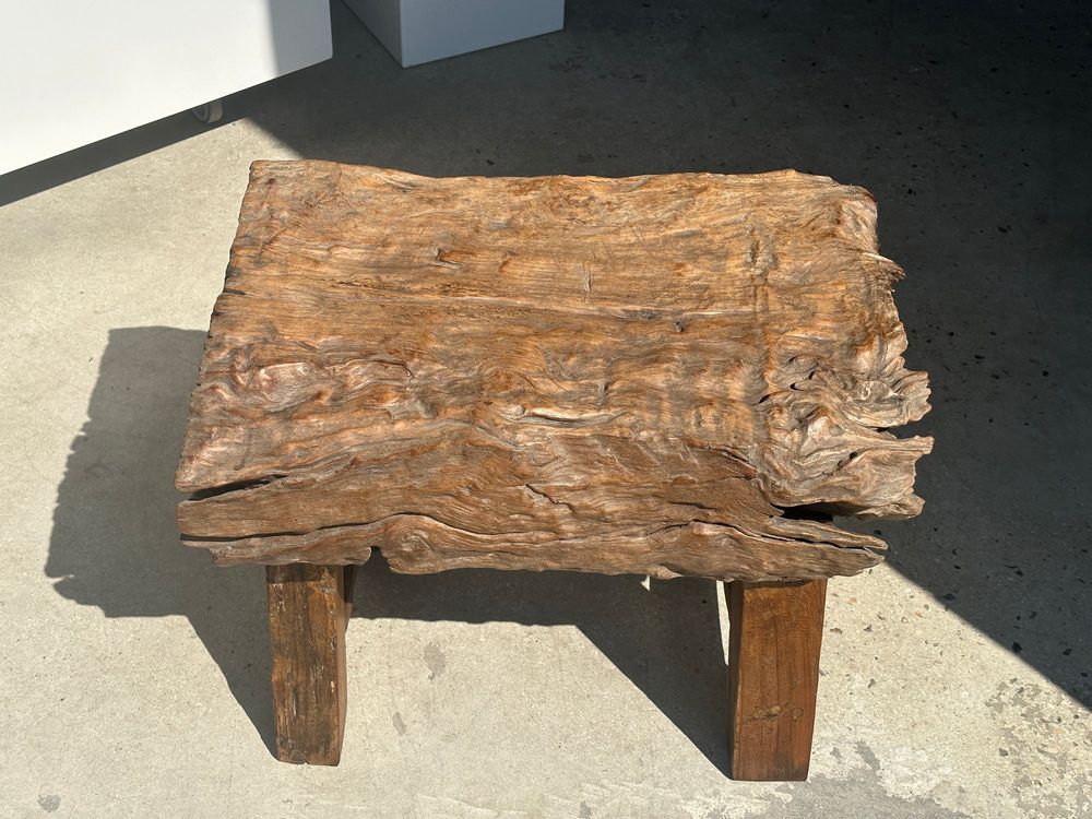 Benches - Small bench or side table in solid Asian teak - OFFICE OBJETS