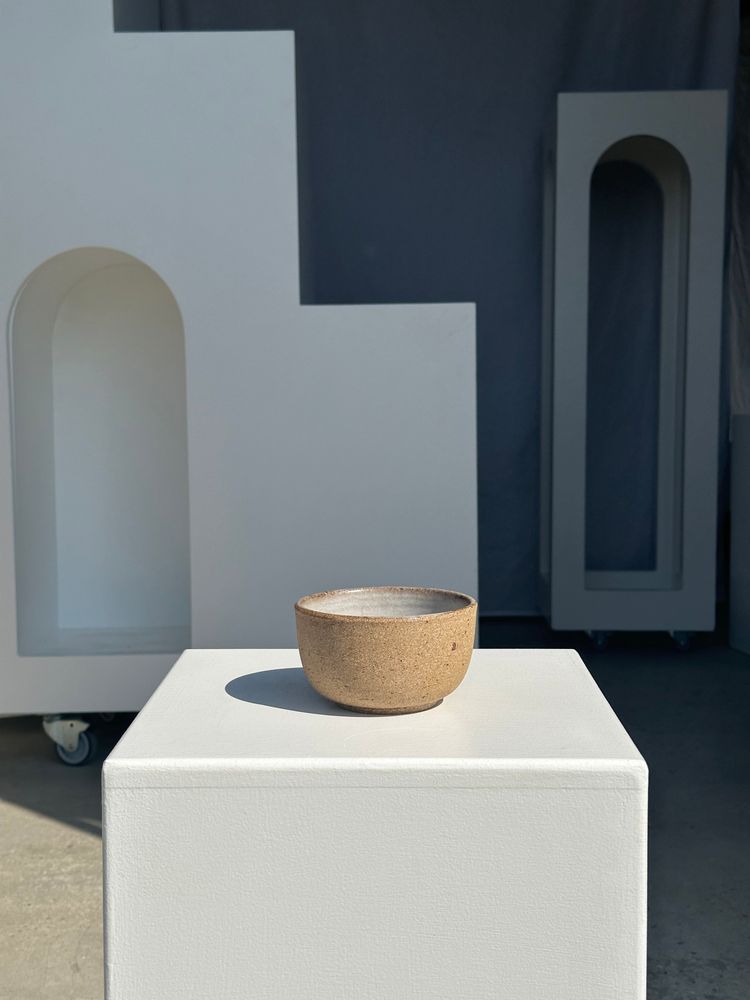 Bowls - Small brown bowl with blue and white interior - OFFICE OBJETS