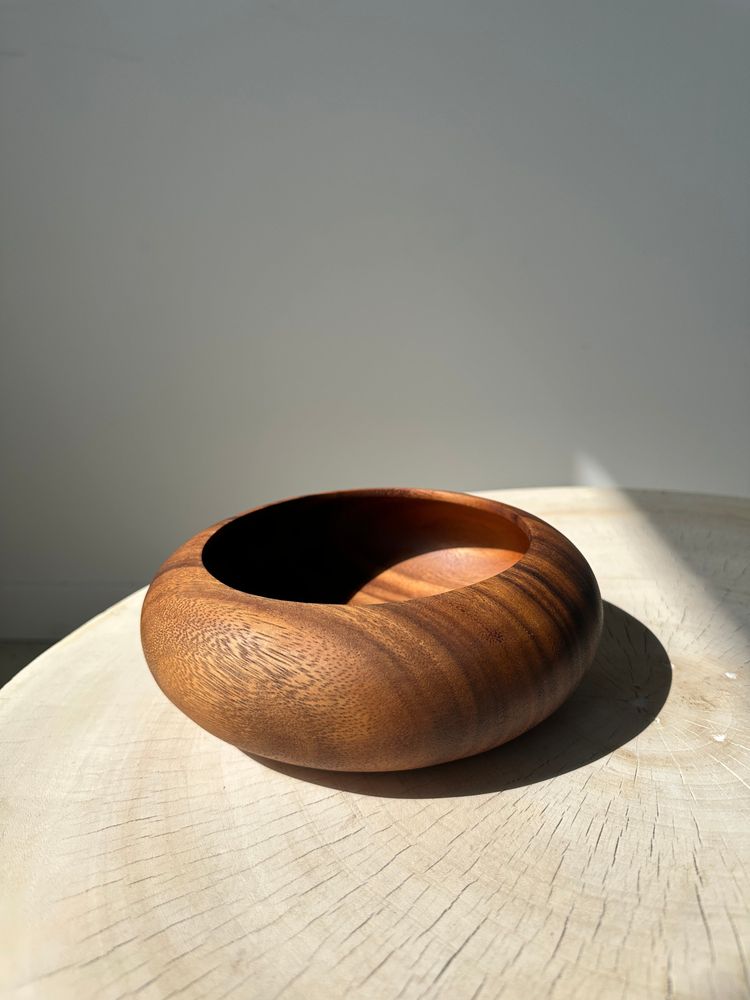 Decorative objects - Small monoxyl teak bowl or cup D:21 - OFFICE OBJETS