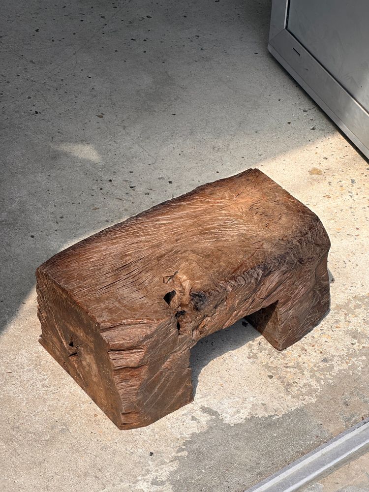 Stools - Small stool stool in solid old organic teak - OFFICE OBJETS