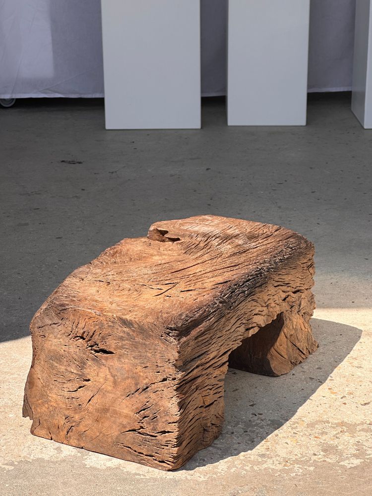 Stools - Small stool stool in solid old organic teak - OFFICE OBJETS