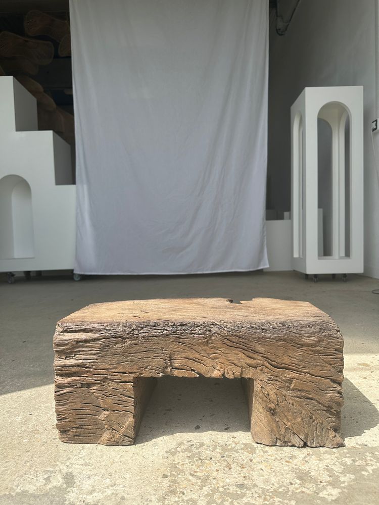 Stools - Small stool stool in solid old organic teak - OFFICE OBJETS