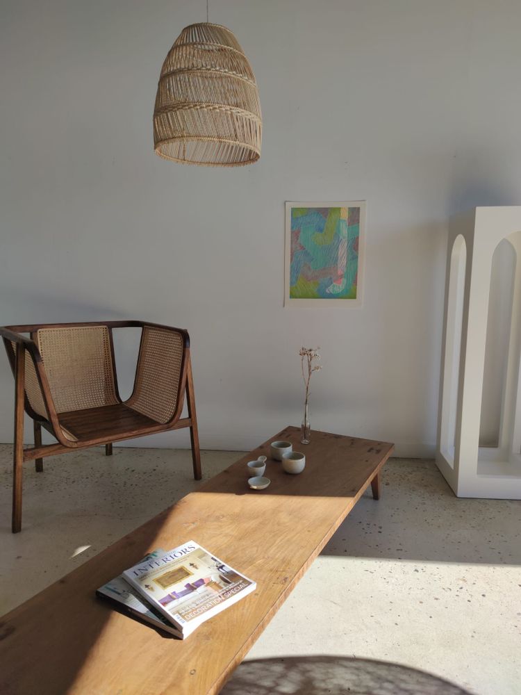 Suspensions - Petite suspension ou abat-jour en rotin en forme de cloche - OFFICE OBJETS