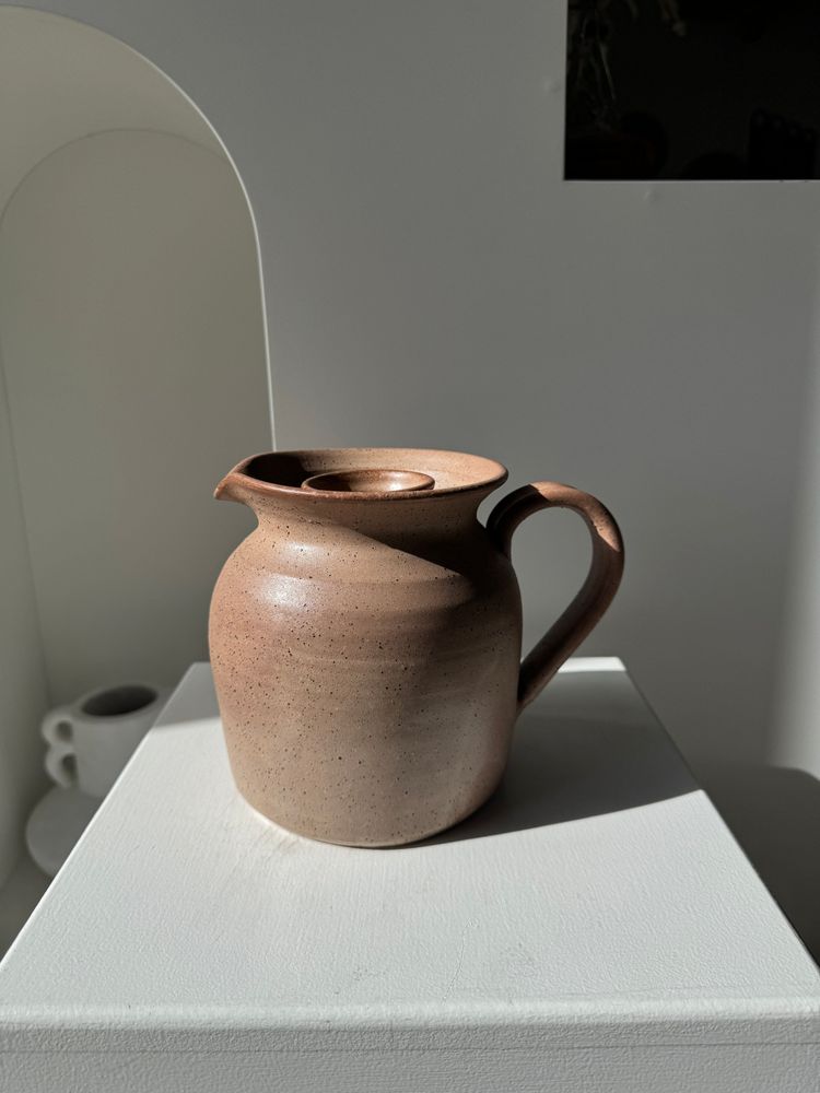 Carafes - Pichet à rosé avec compartiment interne en grès - OFFICE OBJETS