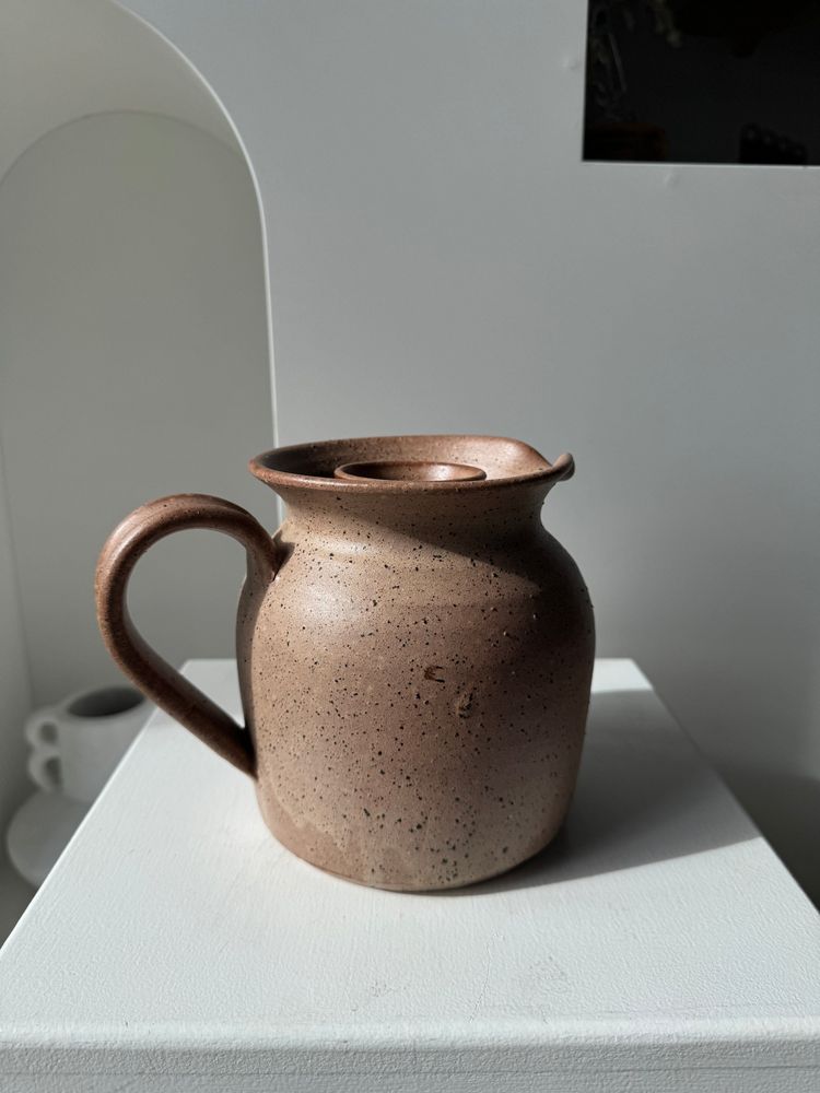Carafes - Pichet à rosé avec compartiment interne en grès - OFFICE OBJETS