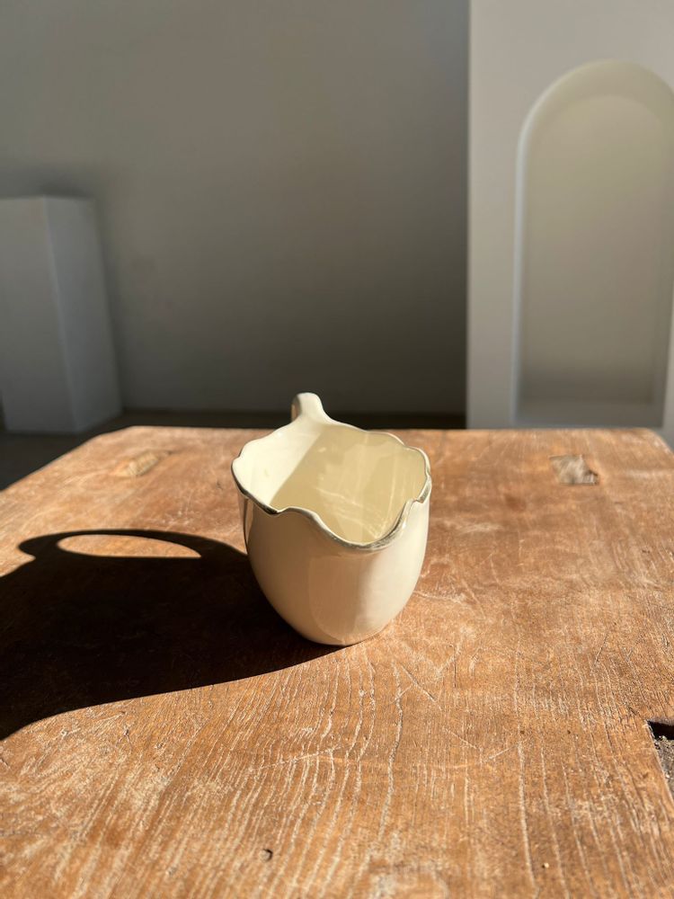 Couverts & ustensiles de cuisine - Saucière ancienne crème L : 20,5cm - OFFICE OBJETS