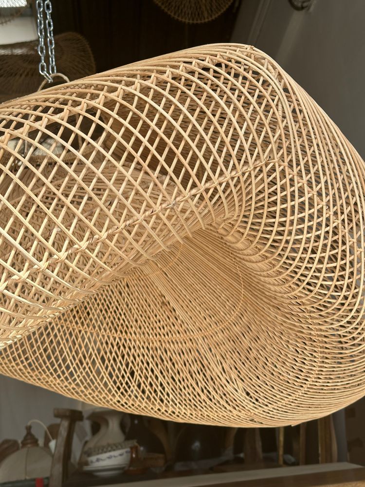 Hanging lights - Suspension or rattan lampshade in the shape of a cloud or flattened bubble D: 120 - OFFICE OBJETS