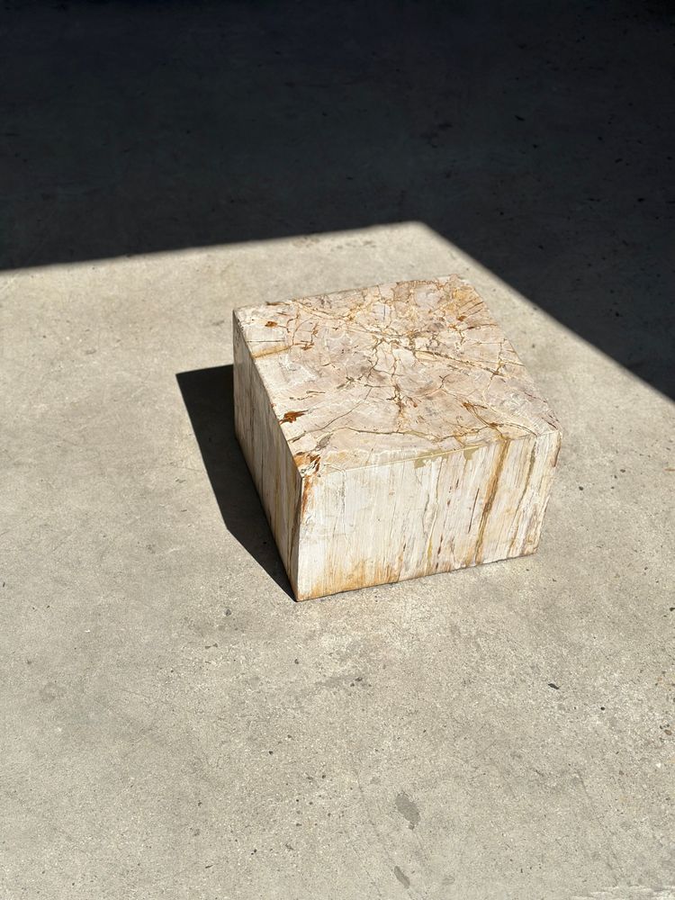 Other tables - White petrified wood side table H:25 L:37 - OFFICE OBJETS