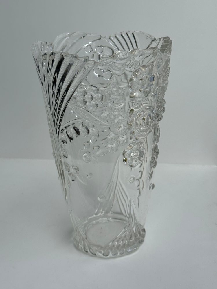 Vases - Glass vase with stylized flower pattern - OFFICE OBJETS