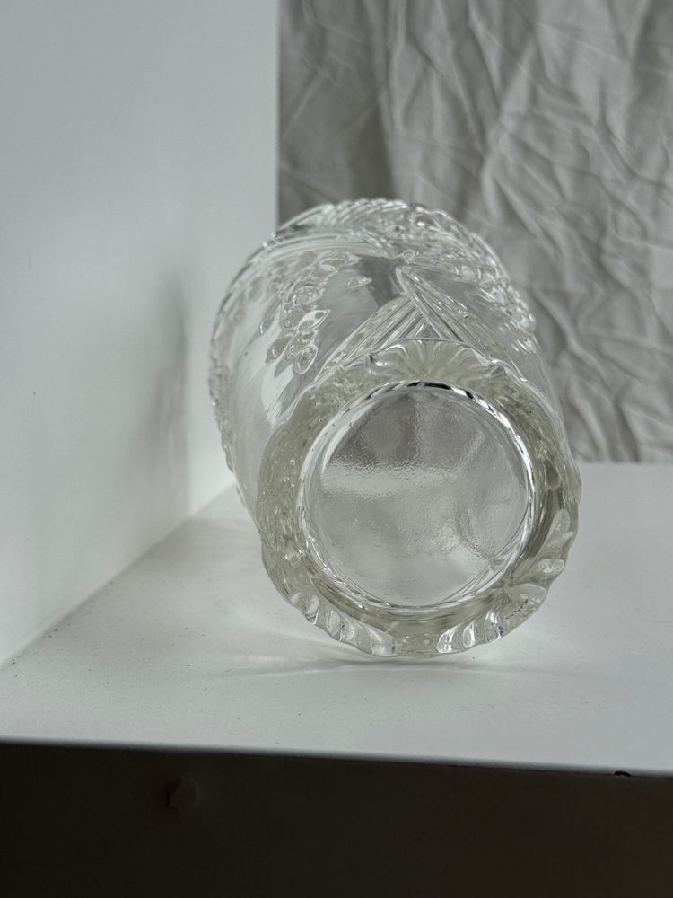 Vases - Glass vase with stylized flower pattern - OFFICE OBJETS