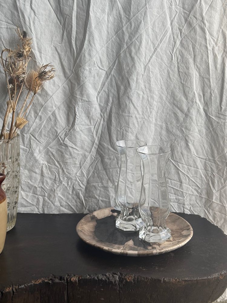 Vases - Vase en verre octogonal vintage moderniste - OFFICE OBJETS
