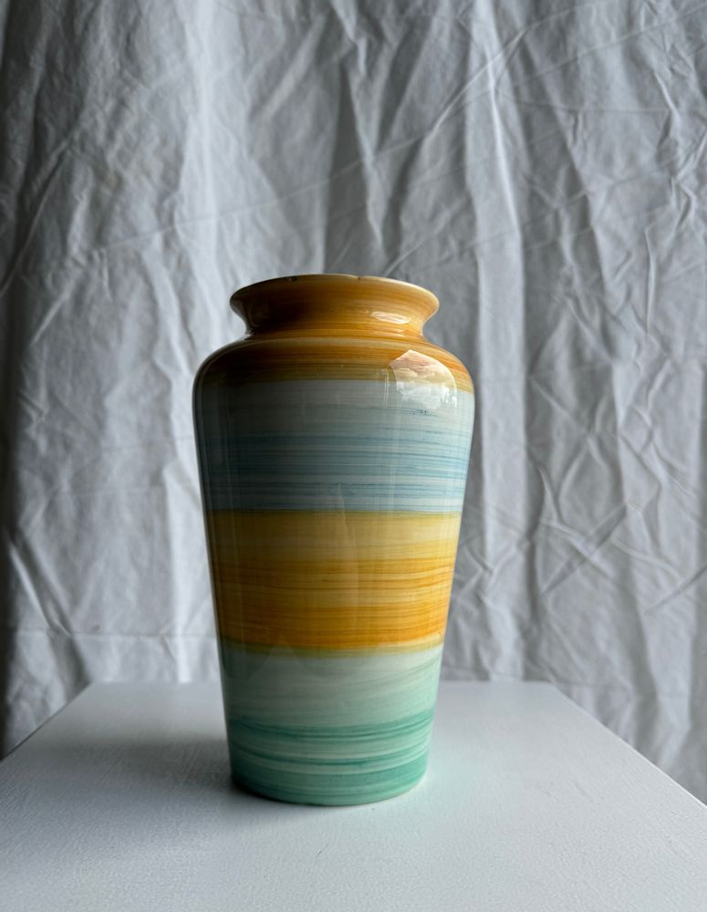 Vases - Vase années 90 vert, jaune, bleu - OFFICE OBJETS