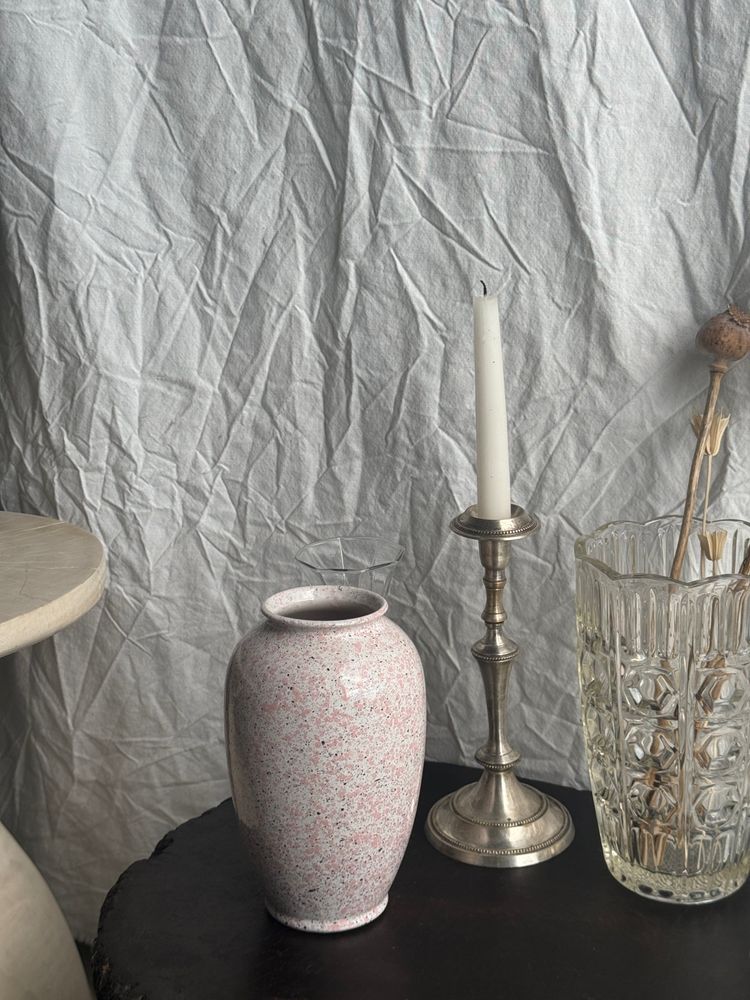 Vases - West Germany speckled pink vase H20 - OFFICE OBJETS