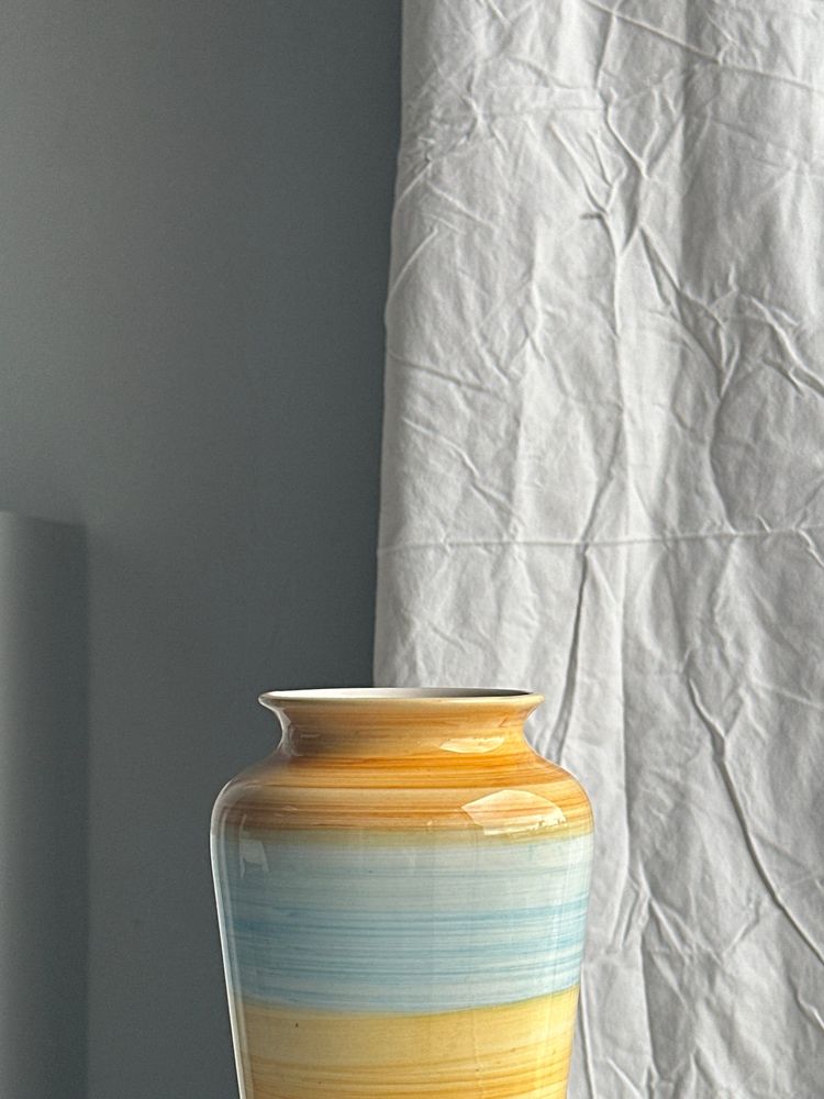Vases - Vase années 90 vert, jaune, bleu - OFFICE OBJETS
