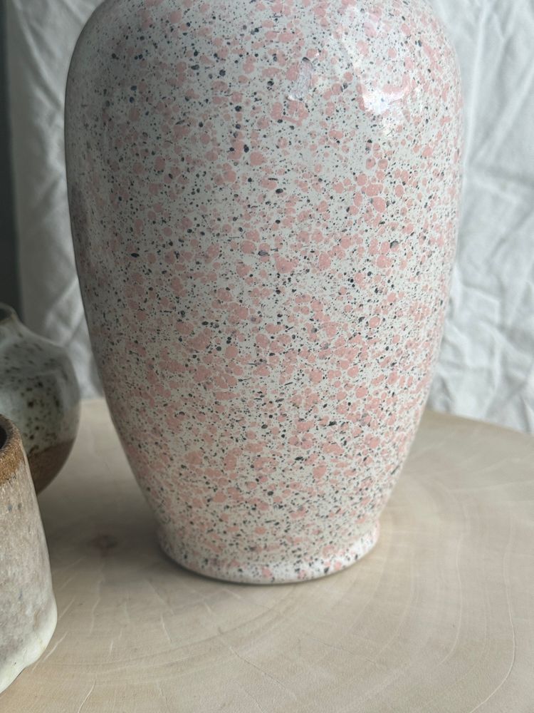Vases - West Germany speckled pink vase H20 - OFFICE OBJETS