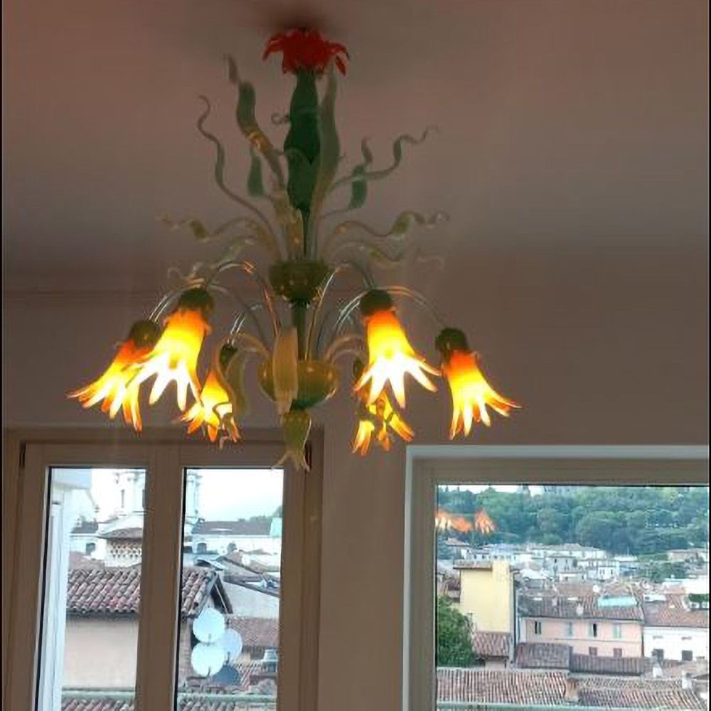 Plafonniers - Murano Glass Chandelier Cleo – Modern Style - BOTTEGA VENEZIANA