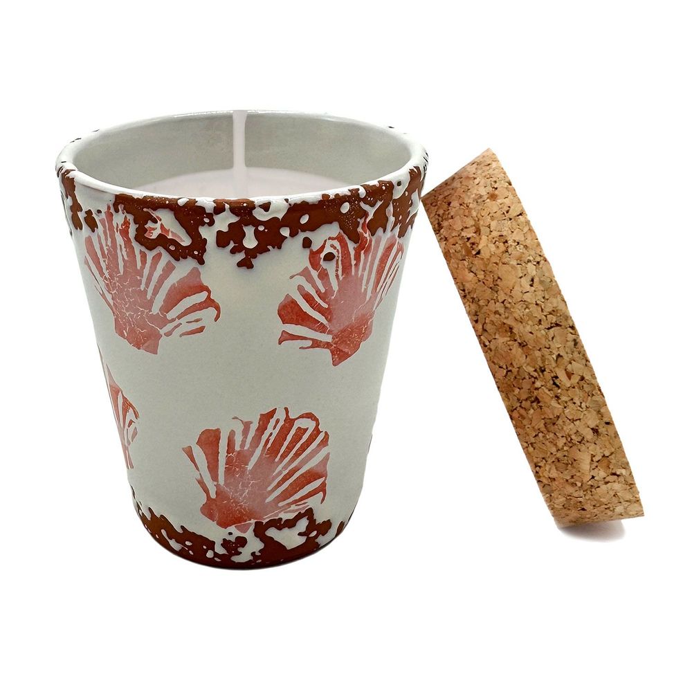 Candles - summer shells ceramic scented candle size S - WAX DESIGN - BARCELONA