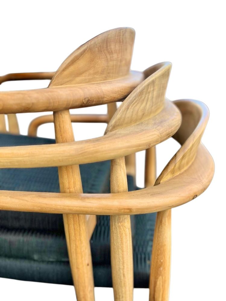 Lawn chairs - Olefin teak and rope chair - CHT21 - BALINAISA