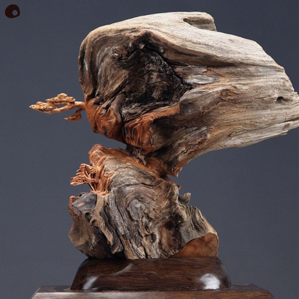Unique pieces - Wooden sculpture - Perched village - MÙ STUDIO