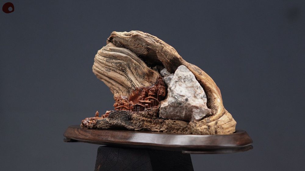 Unique pieces - Wood and stone sculpture - Hidden village - MÙ STUDIO