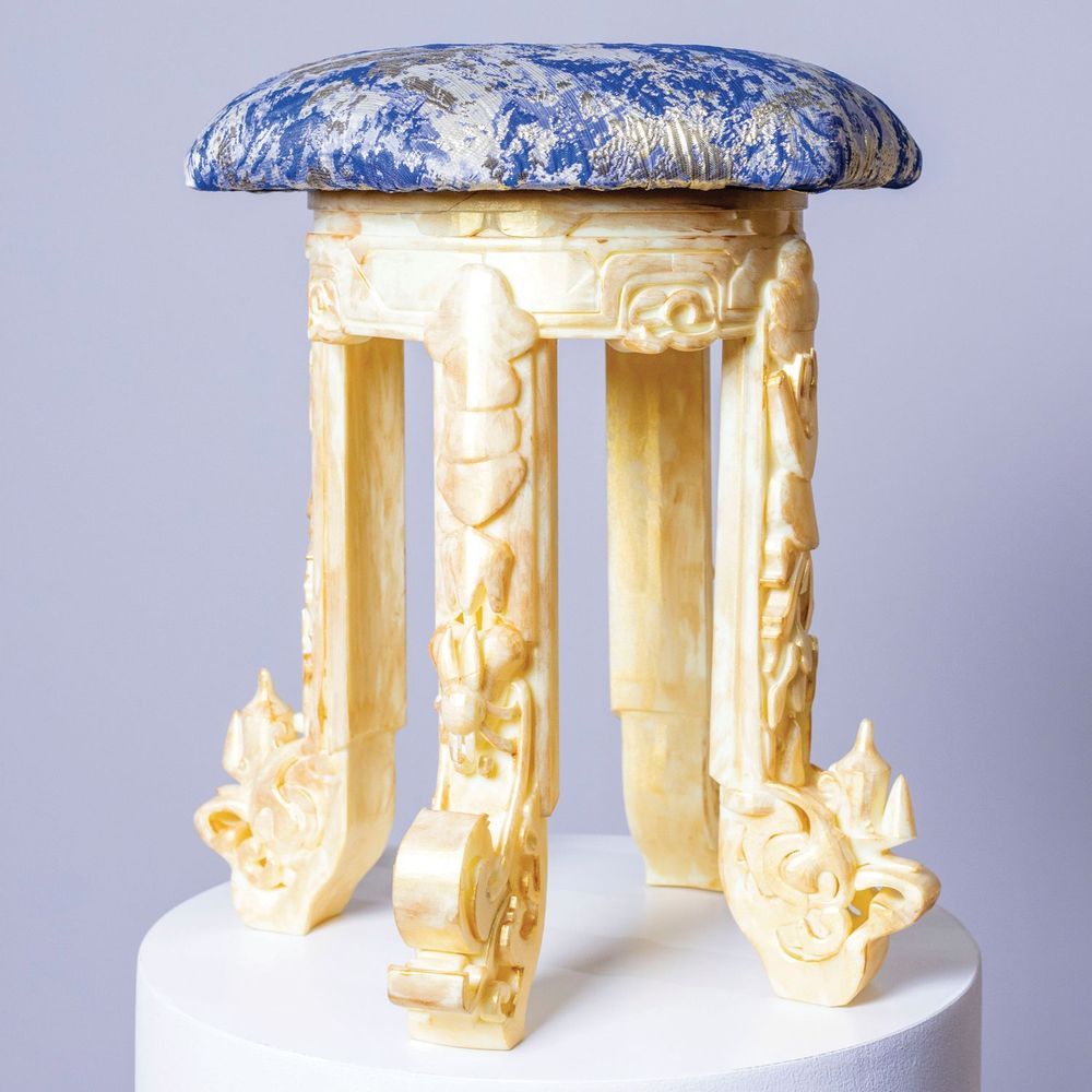 Stools - Golden Grace Stool - HK+FR: FURNITURE FOR WORLD DESIGN