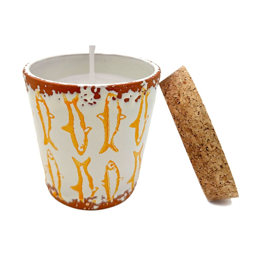 Candles - Ceraminc fish scented candle size M - WAX DESIGN - BARCELONA