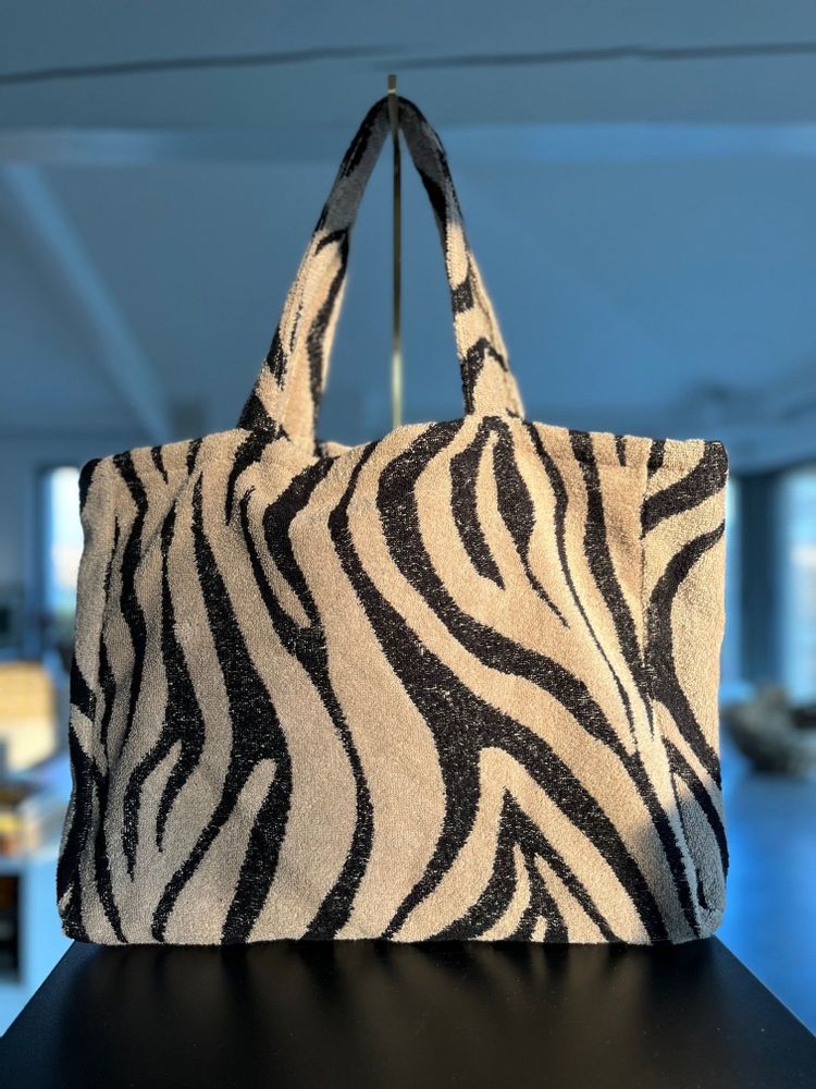 Bags and totes - Sac week end éponge bouclette Bio - Zebre - ATELIER DUNE