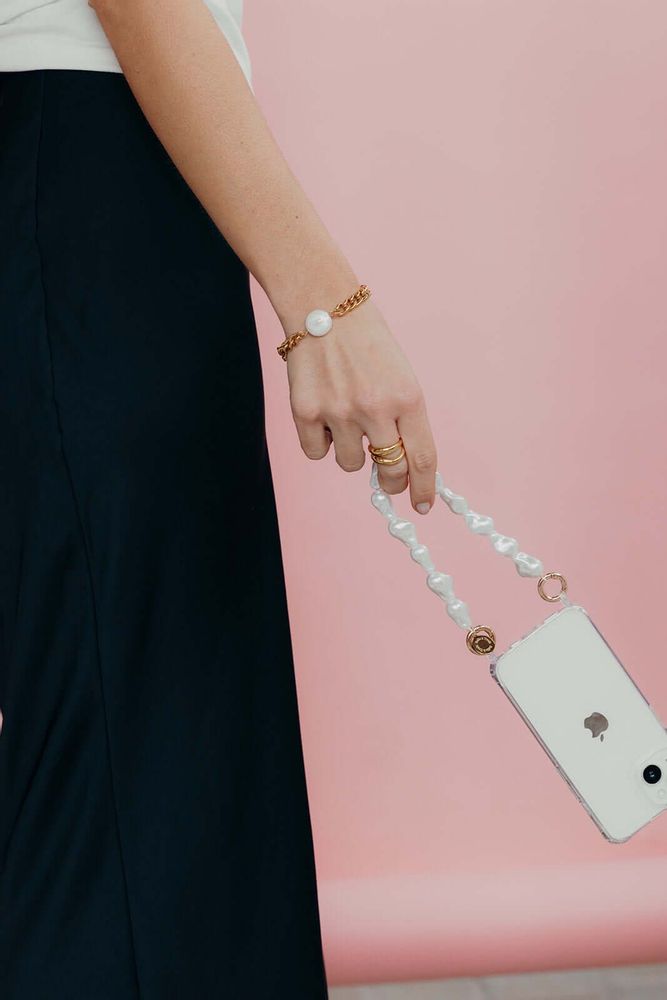 Cadeaux - SANGLE DE TÉLÉPHONE Courte Perle - FOLIE À TROIS
