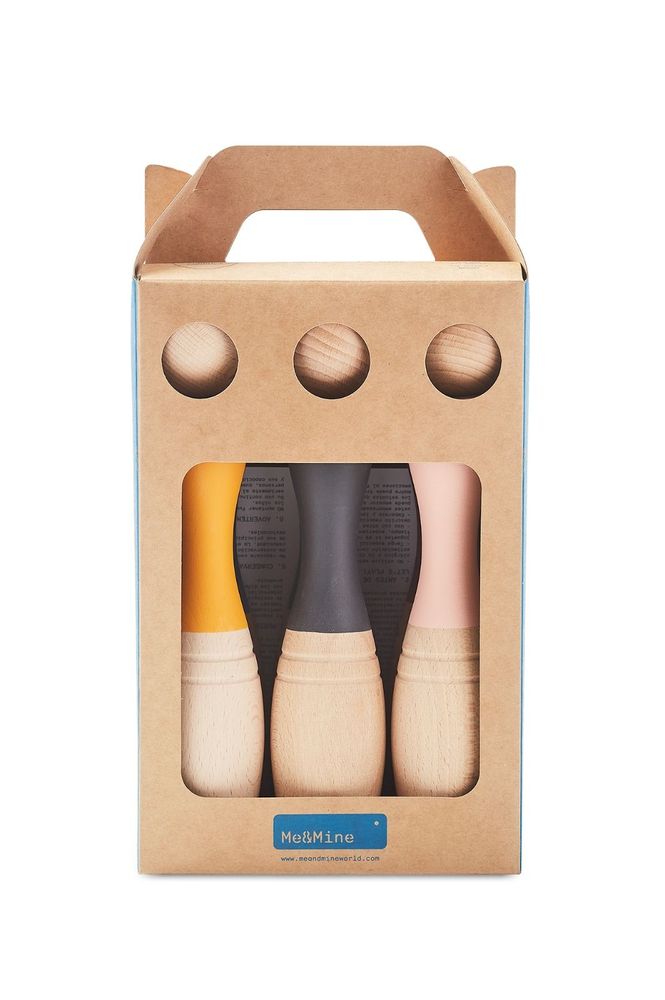 Toys - Wooden Bowling Set Earth - Kids Toy - MORA-PLAY