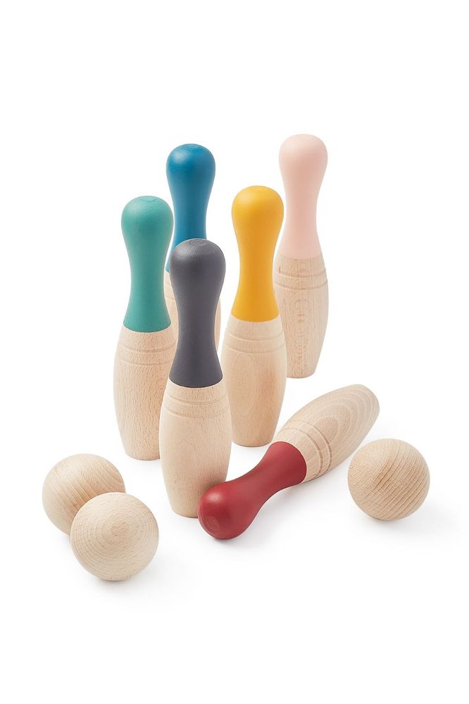 Toys - Wooden Bowling Set Earth - Kids Toy - MORA-PLAY