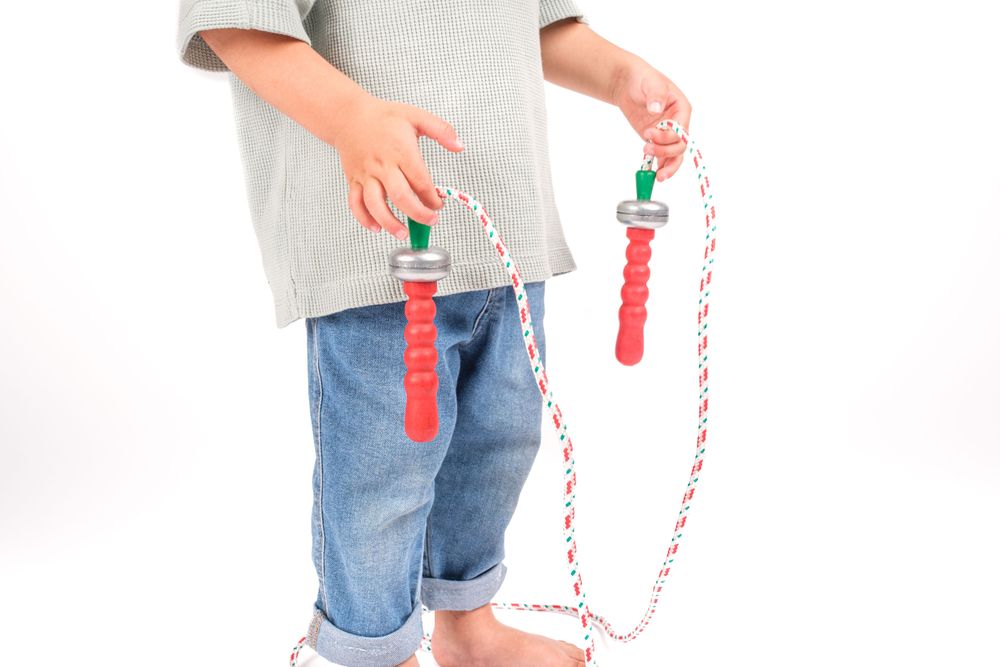 Toys - Double bell jumping rope 2m - MORA-PLAY