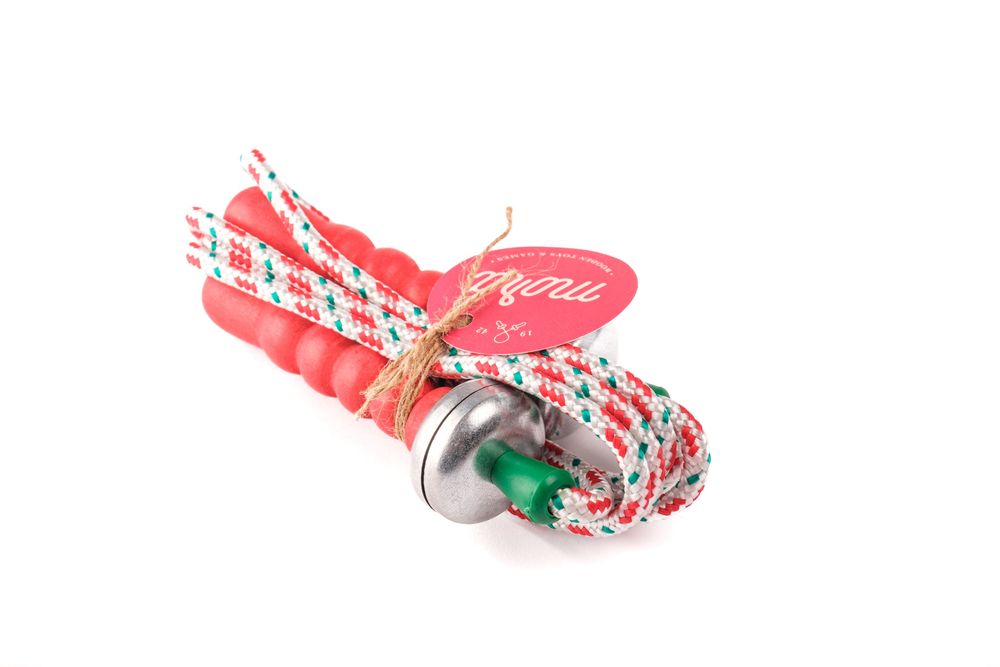 Toys - Double bell jumping rope 2m - MORA-PLAY