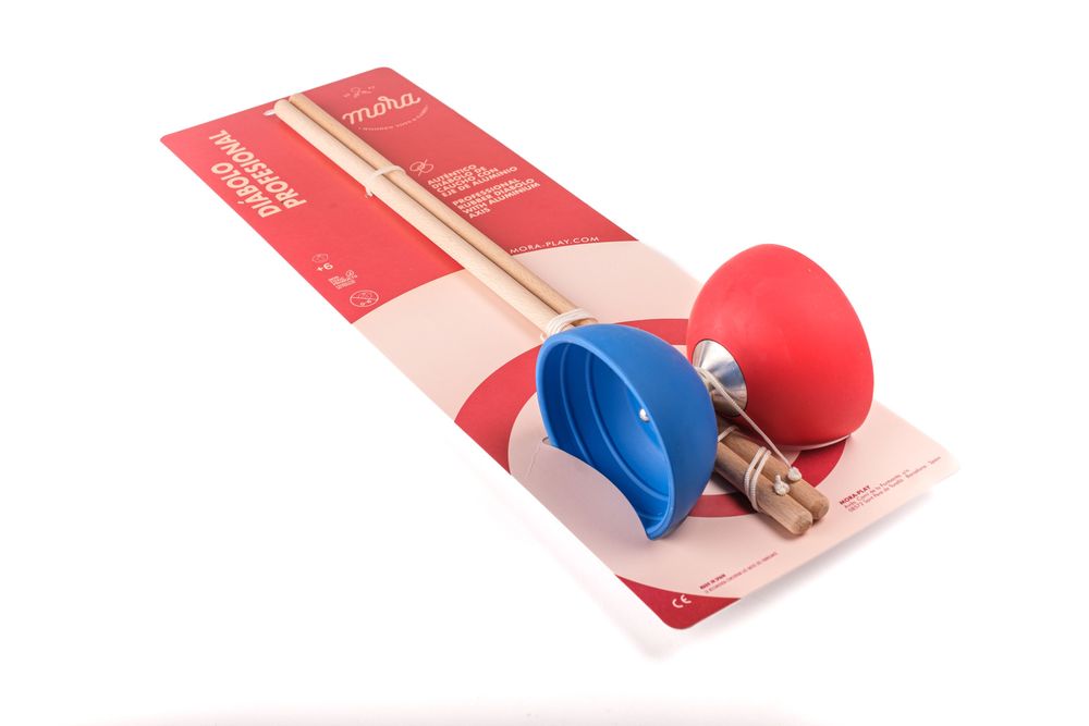 Toys - Diabolo Rubber and Aluminium - MORA-PLAY