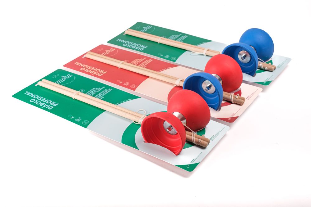Toys - Diabolo Rubber and Aluminium - MORA-PLAY