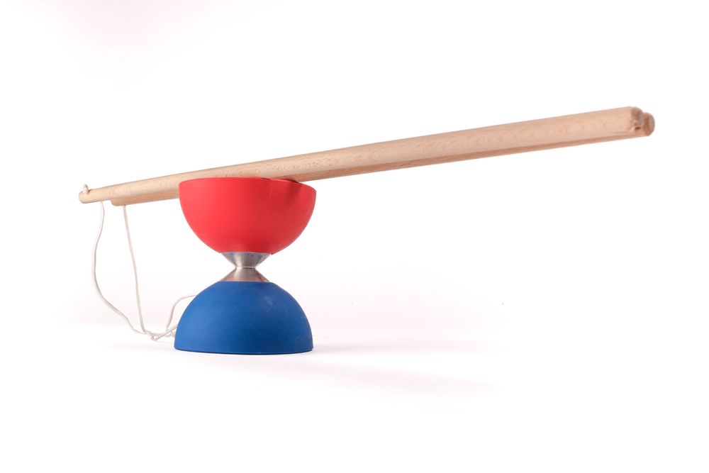 Toys - Diabolo Rubber and Aluminium - MORA-PLAY