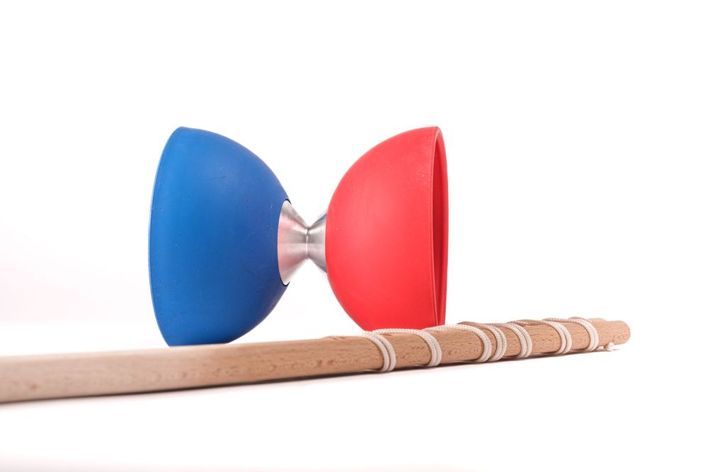 Toys - Diabolo Rubber and Aluminium - MORA-PLAY