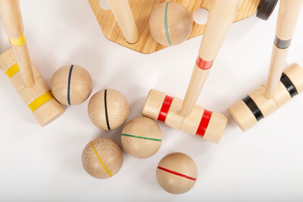 Toys - Professional wooden croquet set - 6 Players - MORA-PLAY