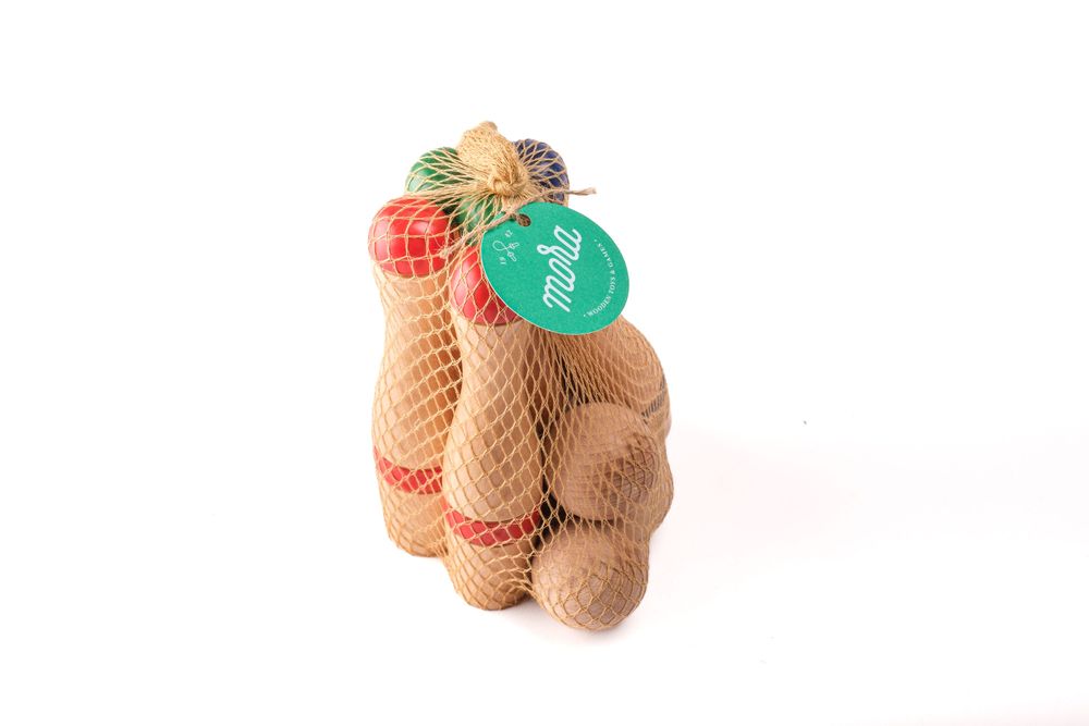 Toys - Classic Bowling Set 19 cm (6 pins) - MORA-PLAY