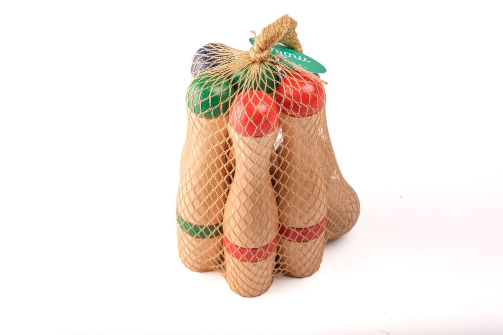 Toys - Classic Bowling Set 19 cm (6 pins) - MORA-PLAY