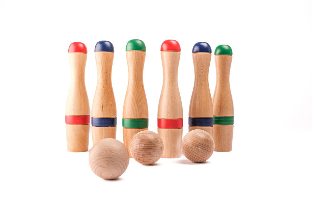 Toys - Classic Bowling Set 19 cm (6 pins) - MORA-PLAY