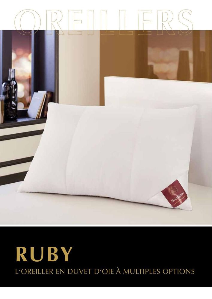 Comforters and pillows - RUBY - The goose down cushion with multiple options - BRINKHAUS