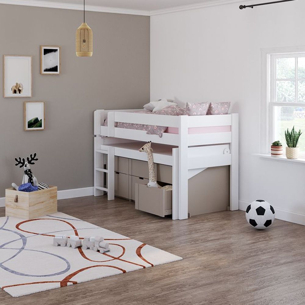 Beds - DOMINIQUE 127 ELEVATOR + ROLLING DESK AND BOX (optional) - MATHY BY BOLS