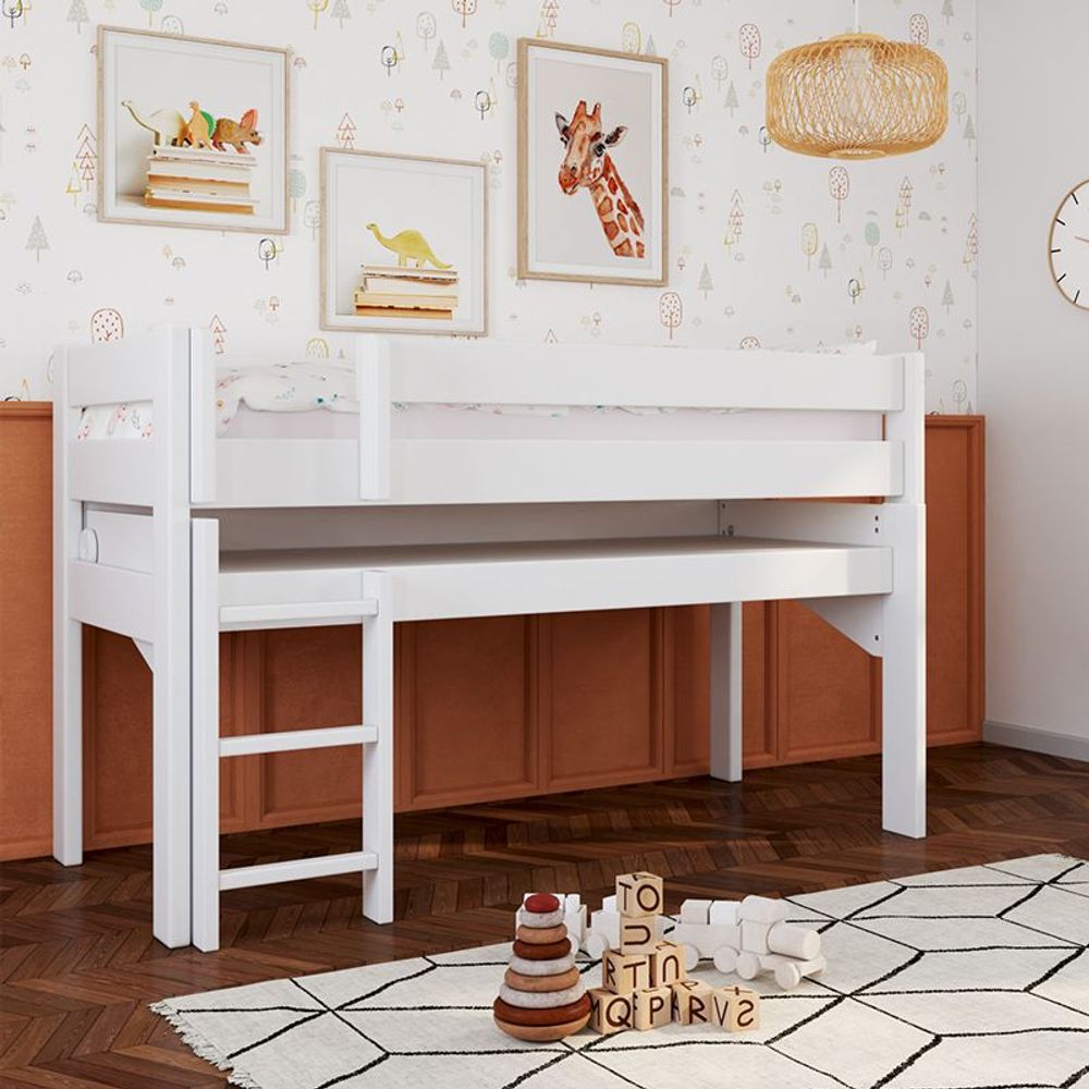 Beds - DOMINIQUE 127 ELEVATOR + ROLLING DESK AND BOX (optional) - MATHY BY BOLS