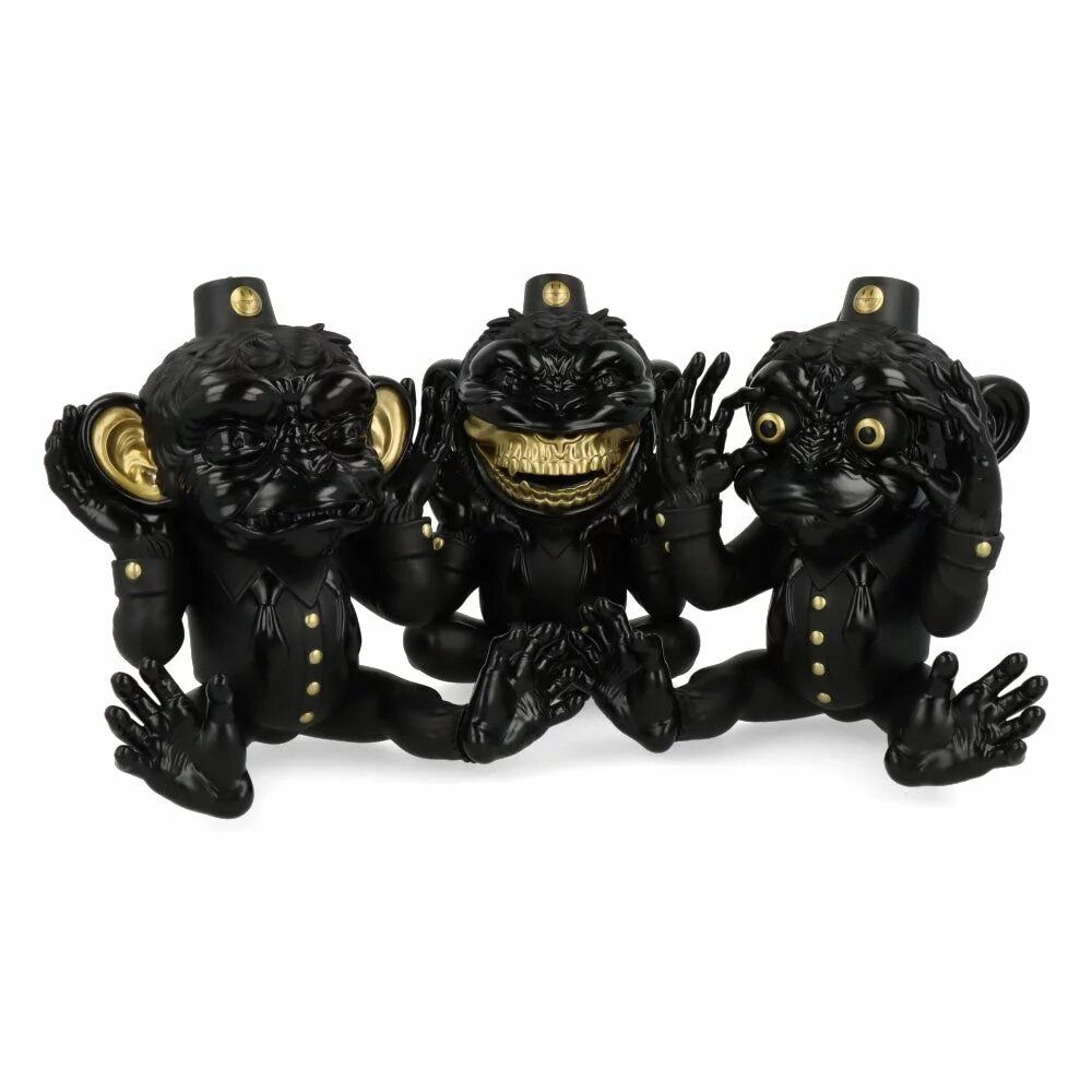 Sculptures, statuettes and miniatures - More Evil Monkeys - Black - Set - ARTOYZ