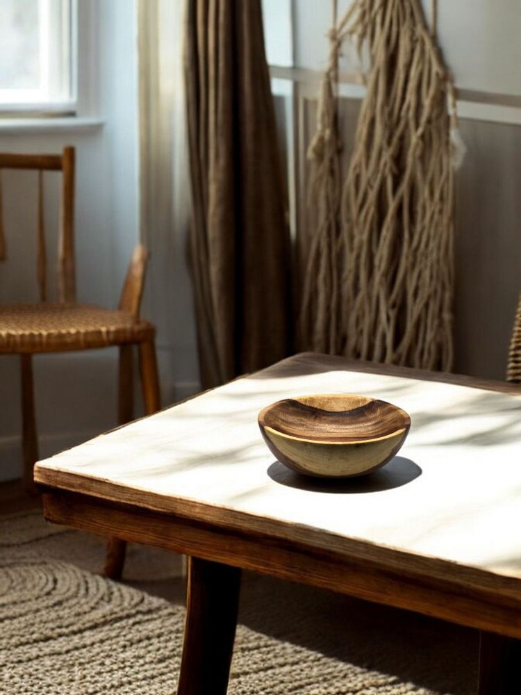 Platter and bowls - Ostar Sheesham Wood Bowl – Handmade - Sustainable - and Food-Safe - MAISON ZOE